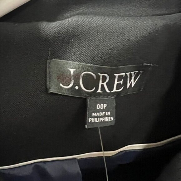 J.Crew $248 Petite Devon Blazer Bi-Stretch Cotton Blend Black Size P00 BP413 - Picture 9 of 9